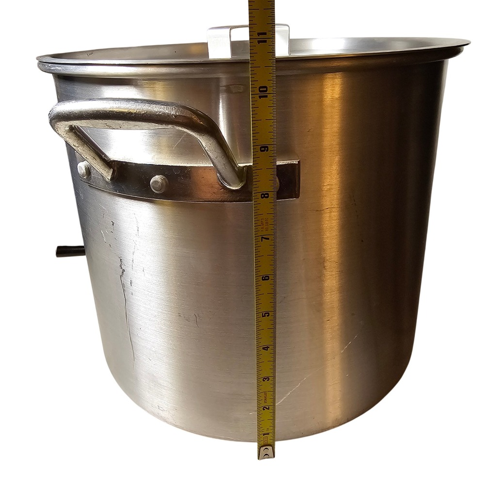 Camp Chef Hot Pot Aluminum Stockpot with Spigot and Lid Silver Outdoor - Picture 3 of 8